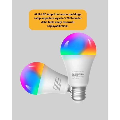 Rgbw Teknolojili Akıllı Led Ampul, Zamanlayıcılı