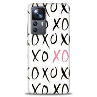 Xiaomi Mi 12T Pro Kılıf HD Baskılı Kılıf - XOXO + Tam Ekran Koruyucu