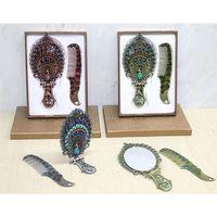 Tavuskuşu Katlanabilir Ayna Ve Tarak Seti Büyük Boy Alk4982