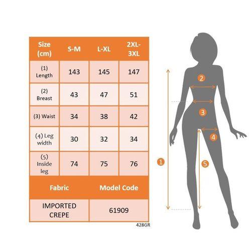 Kadın Uzun Kollu Kruvaze Yakalı Dantelli önünde Toka Detaylı Uzun Ithal Krep Tulum