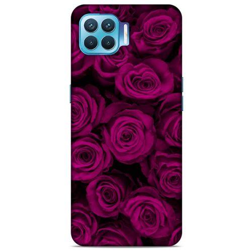 Oppo Reno 4 Lite Uyumlu Kılıf Mor Delisi (33) Hybrid Kılıf Güller