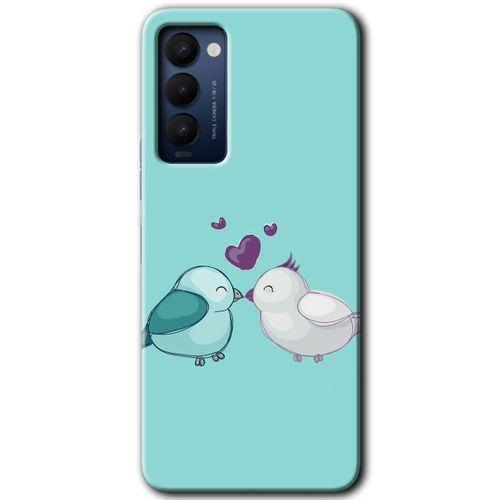 Tecno Camon 18T Kılıf HD Desen Baskılı Arka Kapak - Mutlu Kuşlar