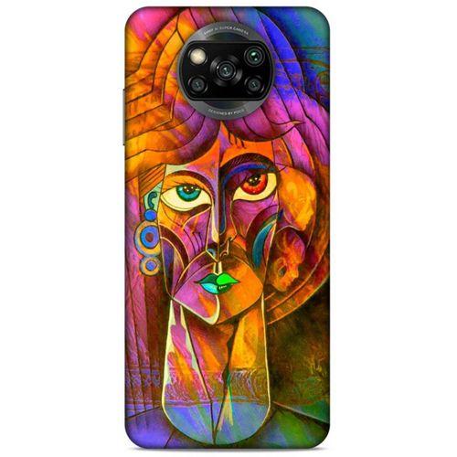 Lopard Xiaomi Redmi Poco X3 Uyumlu Kılıf Sürreal Yüzler ♀ (50) Shockproof Kılıf Desenli