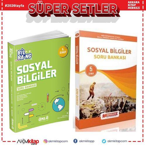 Ünlü Yayıncılık 5.Sınıf Bil Bang Sosyal Bilgiler ve Referans Sosyal Bilgiler Soru Bankası Seti 2 Kitap