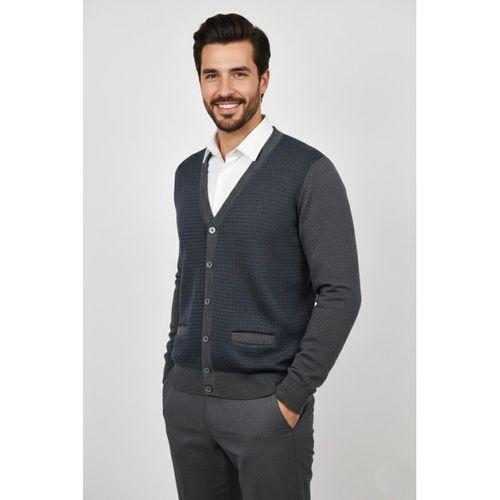 Erkek Düğmeli Cepli Hırka BGL-ST04834