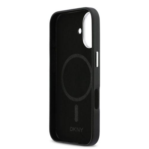 Apple iPhone 17 Kılıf DKNY Orjinal Lisanslı M-safe Şarj Özellikli PU Büyük Dikey Logolu Kapak