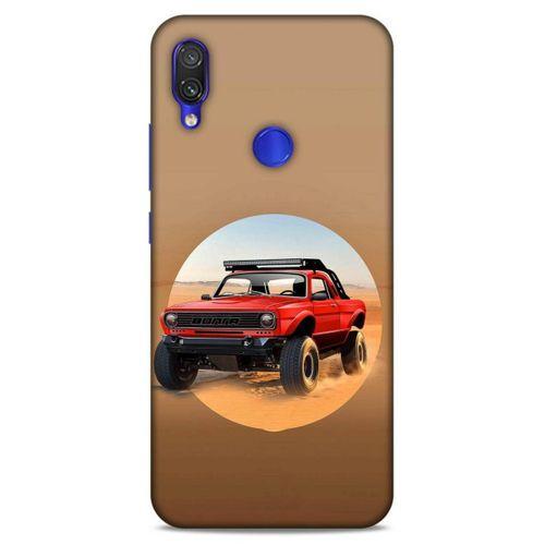 Lopard Xiaomi Redmi Note 7 Uyumlu Kılıf PickUpX (39) Liquid Crystal Kılıf Kırmızı Siyah