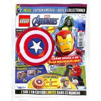 Lego Marvel Avengers Aylık Dergi- Captan America Metal Kutu - Fransızca