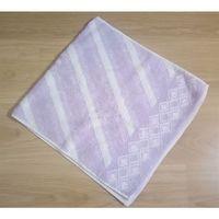 El Ve Yüz Havlusu Çiçekli Eflatun 45X90Cm