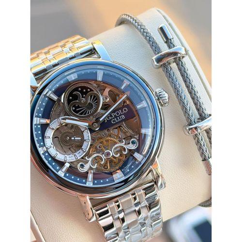 JG.Polo Club Otomatik Mekanizma İtalyan Tasarım Bileklik 5Atm Suya Dayanıklı Erkek Kol Saati 02014.2