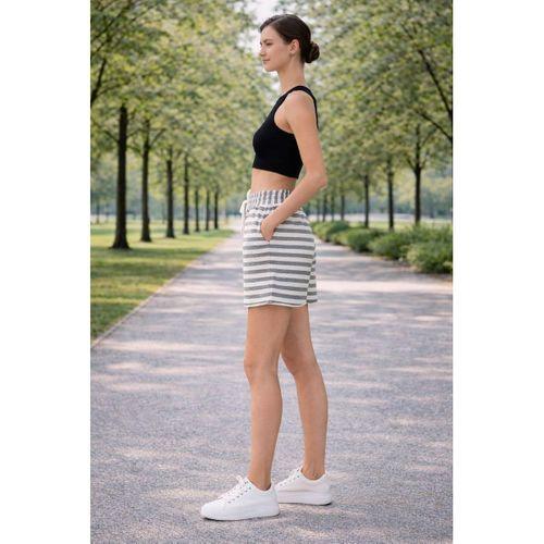 ALEXANDERGARDI Büyük Beden Çizgili Şort