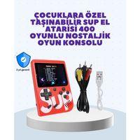 Şarjlı Taşınabilir El Oyun Konsolu 400 Oyun