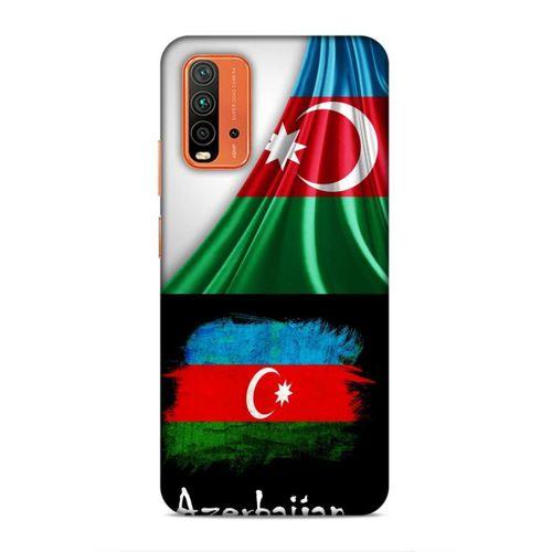 Xiaomi Redmi 9T Uyumlu Kılıf Azarbaijan (13) Silikon Kap Bayraklar