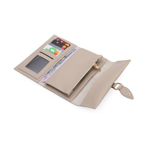 PRS Kadın Cüzdan Soft Dokulu Yumuşak Deri Cep Telefon ve Para Bölmeli Bayan Kartlık Yağmur Model
