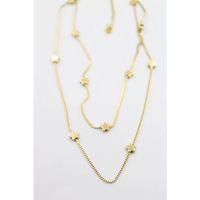 Çiçek Kolye-60 cm - Altın