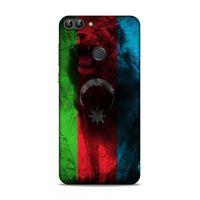 Huawei Psmart Uyumlu Kılıf Azarbaijan (35) Fit Design Kılıf Bayrak Aslanlı