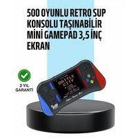 3,5 İnç Ekranlı Taşınabilir El Konsolu – 500 Klasik Oyunla Eğlence Yanınızda