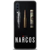 Samsung Galaxy A70 Kılıf HD Baskılı Kılıf - Narcos + Tam Ekran Koruyucu