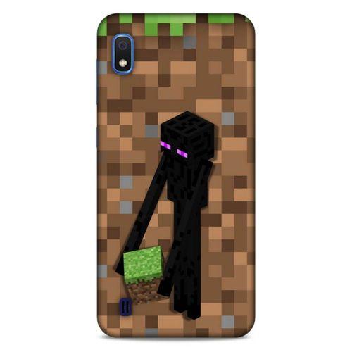 Lopard Samsung Galaxy A10 Uyumlu Kılıf PiXel (26) Tpu Silikon Kılıf Kahverengi MC