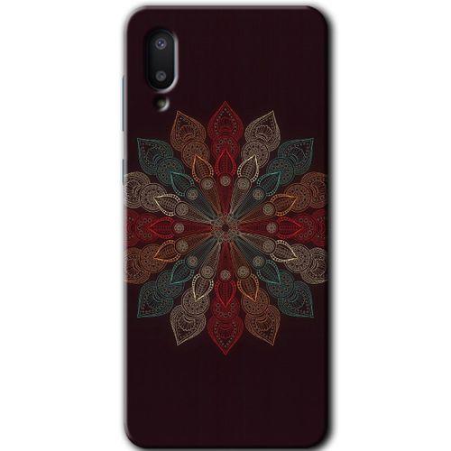 Samsung Galaxy A02 Kılıf HD Desen Baskılı Arka Kapak - Mandala Flower Wal