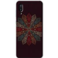 Samsung Galaxy A02 Kılıf HD Desen Baskılı Arka Kapak - Mandala Flower Wal
