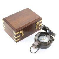 Ahşap Kutulu Pirinç Pusula