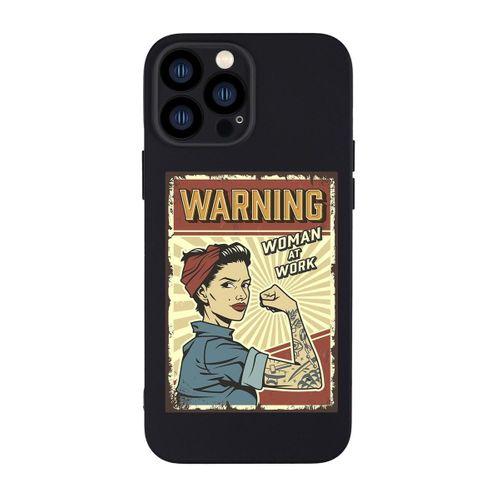 iPhone 13 Pro Uyumlu Women At Work Desenli Kamera Lens Korumalı Darbe Emici Silikonlu Lansman Kılıf