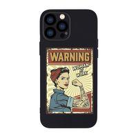 iPhone 13 Pro Uyumlu Women At Work Desenli Kamera Lens Korumalı Darbe Emici Silikonlu Lansman Kılıf