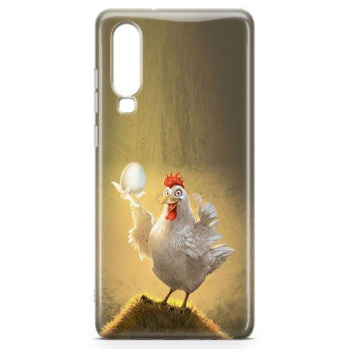 Huawei P30 Kılıf Yumurtam Benim Arka Kapak Koruma Desenli Full Koruyucu