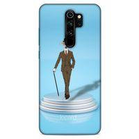 Xiaomi Redmi Note 8 Pro Kılıf FunnyMaX (45) Liquid Air Kılıf Açık Mavi Köpek