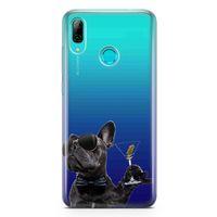 Huawei P Smart 2019 Kılıf French Bulldog Arka Kapak Koruma Desenli Full Koruyucu