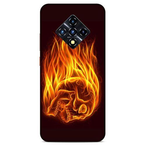 Lopard İnfinix Zero 8 Uyumlu Kılıf FireX (50) Shockproof Kılıf İskelet Kafa