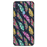 Samsung Galaxy A11 Kılıf Desenli Özel Seri Tüyler (47) Crystal Flex Kılıf