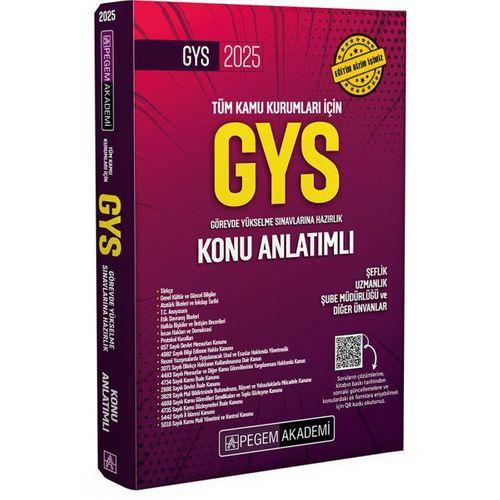 2025 Tüm Kurumlar İçin Görevde Yükselme Sınavı Konu Anlatımlı Pegem Yayınları