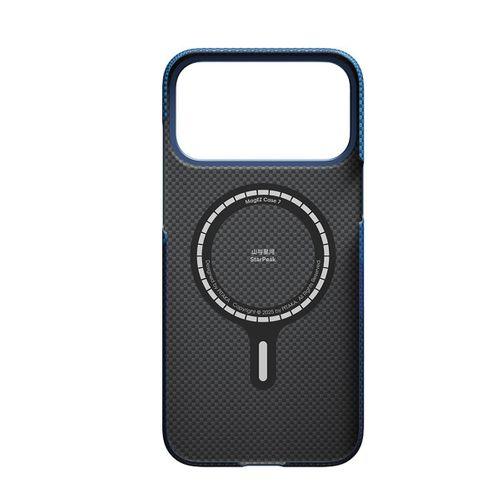 Apple iPhone 17 Pro Max Kılıf M-safe Şarj Özellikli Aramid Fiber Pitaka Tactile Woven Starpeak Serisi Over The Horizon Kapak