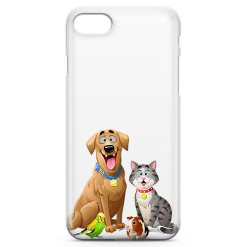 Apple iPhone SE 2020 Kılıf Gülen Patiler Arka Kapak Koruma Desenli Full Koruyucu