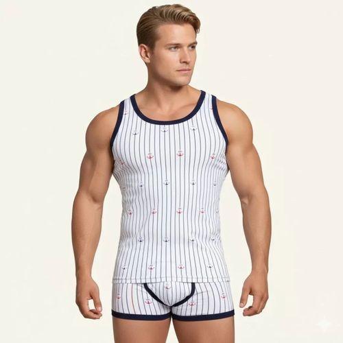 Berrak Erkek  Çapa Ve Çizgi Baskı Rambo Atlet 1041