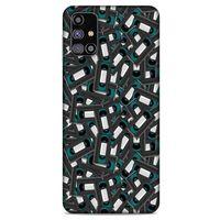 Retro (26) Desen Tpu Silikon Kılıf Renkli Samsung Galaxy M31s Kılıf