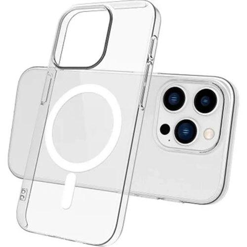 İphone 15 Pro Max Magsafe Sert Şeffaf Telefon Kılıfı