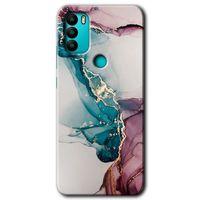 General Mobile GM 21 Plus Kılıf HD Desen Baskılı Arka Kapak - Liquid Mermer