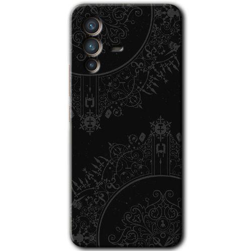 Vivo V23 5G Kılıf HD Desen Baskılı Arka Kapak - Siyah Mandala