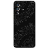 Vivo V23 5G Kılıf HD Desen Baskılı Arka Kapak - Siyah Mandala
