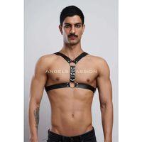 Deri Erkek  Göğüs Kemer, Fantazi Aksesuar, Erkek  Clubwear, Partywear - Brfm148