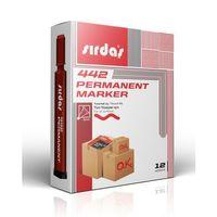 Sırdaş Permanent Marker 12'li Paket Kırmızı Yuvarlak Uç 442