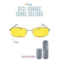 Zhltools Gece Gündüz Sürüş Gözlüğü Metal Çerçeveli