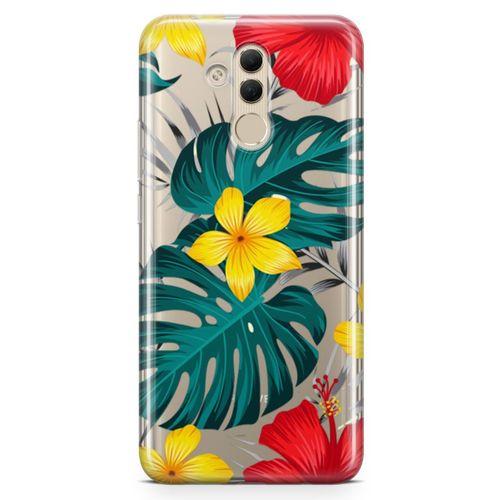 Huawei Mate 20 Lite Kılıf Marmaris Çiçekleri Arka Kapak Koruma Desenli Full Koruyucu