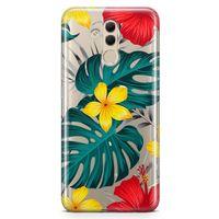 Huawei Mate 20 Lite Kılıf Marmaris Çiçekleri Arka Kapak Koruma Desenli Full Koruyucu