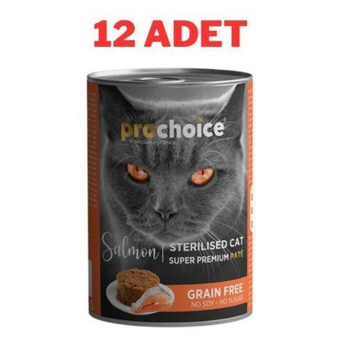 ProChoice Adult Cat Sterilised Salmon Pate Kedi Konservesi 12x400 gr