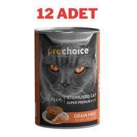 ProChoice Adult Cat Sterilised Salmon Pate Kedi Konservesi 12x400 gr