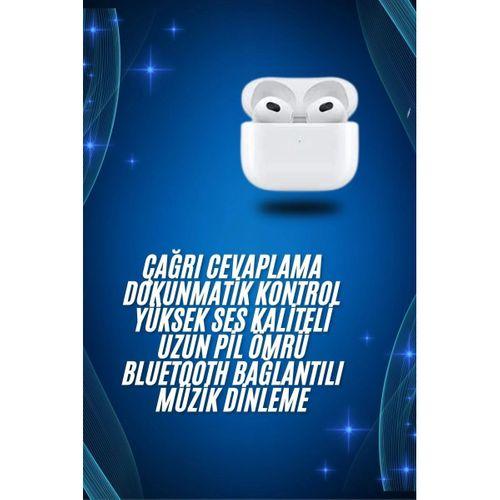 3.nesil İos Android Uyumlu Bluetooth 5.0 Beyaz Çağrı Cevaplama Yeni Nesil